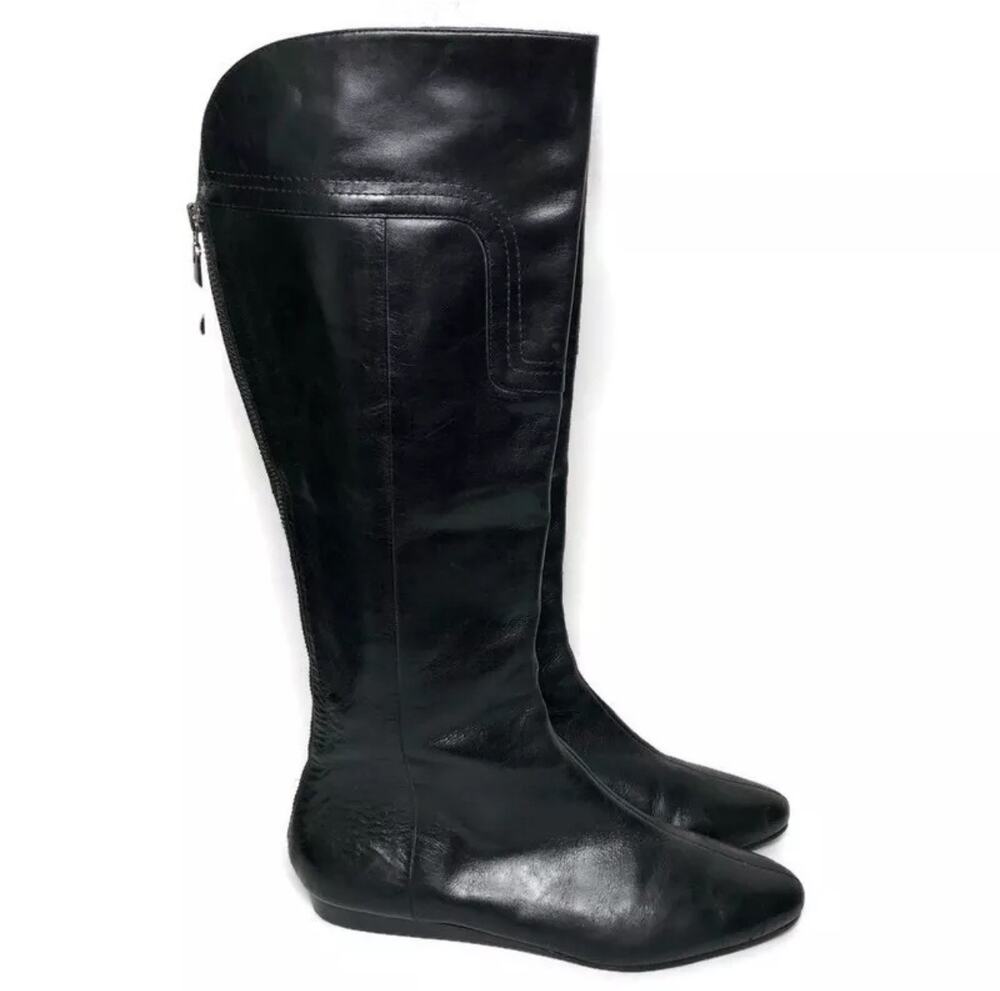 J. Vincent Women’s Flat Boots, Black, Size 8